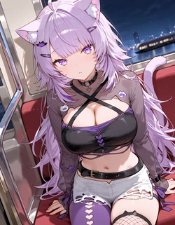 [NeekoSan] Okayu Nekomata Train 猫又おかゆ (Hololive) [AI Generated]