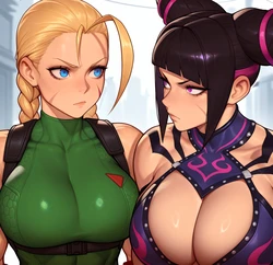 [s00bai] Cammy x Juri (AI Generated)