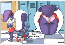 Fifi La Fume & Buster Bunny