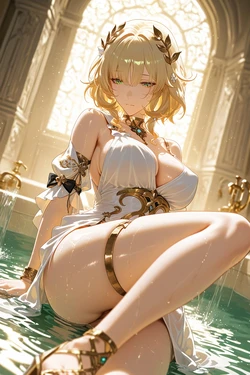 [Rankabee] Aglaea | Honkai Star Rail - Bathing Chambers - Blacked GS (Patreon) (AI Generated)