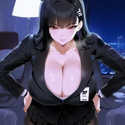 [Nonetheless567] [Blue Archive] Rio at Night (AI Generated)