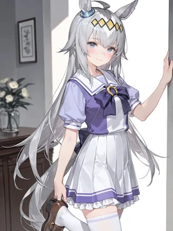 [NCDX]小栗帽Oguri Cap！比东海帝皇更受欢迎？？？画点点试试水>_< [AI Generated]