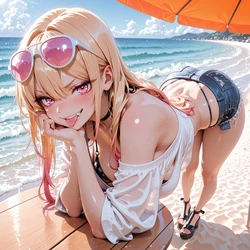 [ZBaiArt] Marin Kitagawa (Beach) - My Dress-Up Darling [AI Generated]