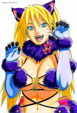 [Linwin] Naruko dangerous beast cosplay - Naruto [AI Generated]