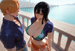 [Elvoryn] nami nico robin (one piece) Exclusive set (ai generated)