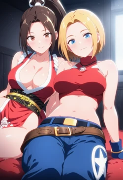 [Corudozera] [130pics] Mai Shinarui x Blue Mary (不知火舞xブルー・マリー) / The King of Fighters (ザ・キング・オブ・ファイターズ) [AI Generated]