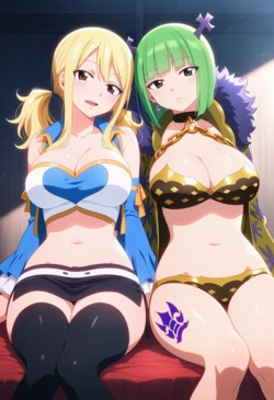 [Corudozera] [130pics] Lucy Heartfilia x Brandish μ (ルーシィ・ハートフィリアxブランディッシュ・μ) / Fairy Tail [AI Generated]