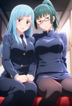 [Corudozera] [130pics] Kasumi Miwa x Maki Zen'in (三輪霞x禪院真希) / Jujutsu Kaisen (呪術廻戦) [AI Generated]