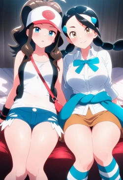 [Corudozera] [200pics] Hilda x Candice (トウコxスズナ) / Pokémon (ポケットモンスター) [AI Generated]