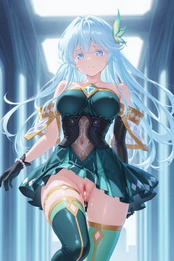 [lbsupper] Elfaria Albis Serfort (Wistoria: Wand and Sword) [AI Generated]