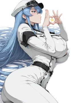 Patreon - ANIREALAI - 🤍✨ Esdeath - White Uniform ✨🤍[AI GENERATED]