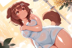 [MichimochiAI] Korone's Shower [AI Generated]