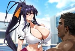 [KobainAI] [High School DxD] Akeno tries to recruit new members for the club! (AI Generated)