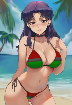 [FlareKiss] Misato Katsuragi BBC [AI Generated]