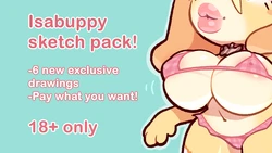 [Vaguecreature] Isabuppy Sketch Pack 1