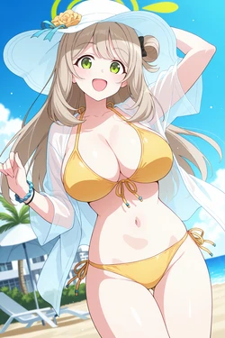 [Anto-kun] Nonomi lovemaking beach vacation [AI Generated]