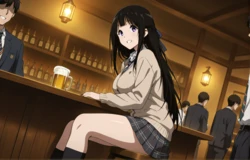 [spreeds] [AI Generated] 千反田愛瑠 - 冰菓