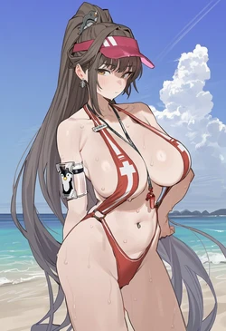 [Konyan] [Request] 玛律恰那: 海洋进修(Marciana: Marine Study)- Nikke (Patreon) [AI Generated]