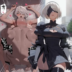[仮眠猫] 2B (NieR:Automata) (Patreon) [AI Generated]