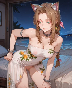 [Ozziru] Aerith Gainsborough (Final Fantasy) (High Quality) [AI Generated]