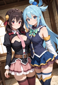 [Scarlet Sky] Aqua + Yunyun [AI Generated]