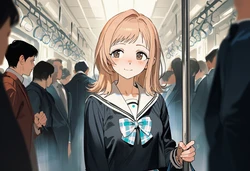 [smjm] Sakuragi Mano subway (Patreon) [AI Generated]