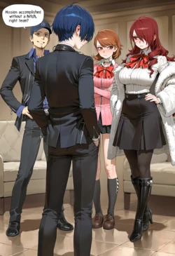 [thxxx59] PERSONA 3 Mitsuru x Junpei Uncensored FULL (Patreon) [AI Generated]
