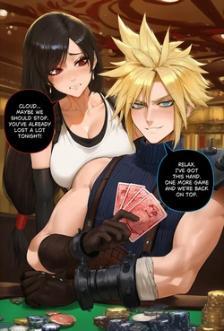 [Potions] Cloud x Tifa Betting (Request post - 18 Images) (Patreon) [AI Generated]