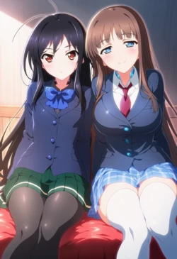 [Corudozera] [130pics] Kuroyukihime x Fuuko Kurasaki (黒雪姫x倉崎楓子) / Accel World (アクセル・ワールド) [AI Generated]