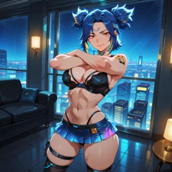 [Hentai Hideout] ⭐ Neon (Lingerie) | Valorant | Full Set [AI Generated]