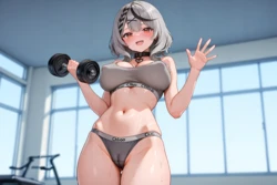 [ScooterAI] Chloe Gym Stream [AI Generated]