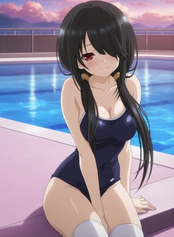 [zero_95000]Kurumi swwing[AI generated]