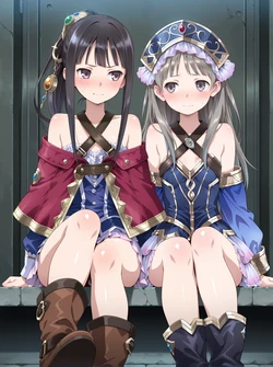 [せめもり] Totooria Helmold & Mimi Houllier von Schwarzlang (Atelier) [AI Generated]