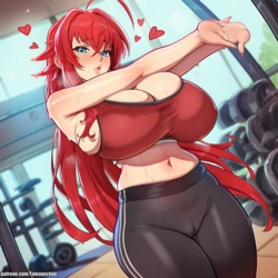 [Tamagochiiii] Rias Horny Workout (AI Generated)