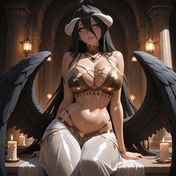 [Kage_WaifuArt] Albedo BellyDancer [AI Generated]