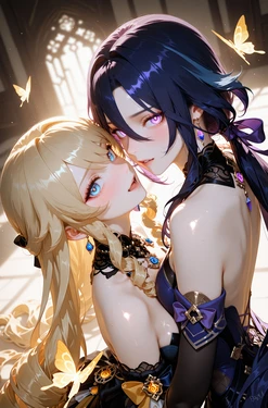 [Only4u AI Art] Clorinde X Navia (Patreon) [AI Generated]