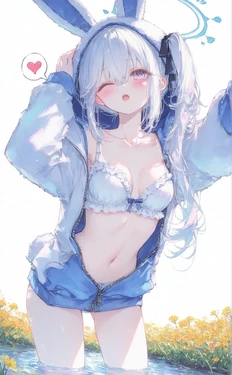 [YANGQwQ] Mizu Asobi o Suru  Gansui (Takanashi Hoshino)  (Tsukiyuki Miyako)  (Blue Archive) [AI Generated]