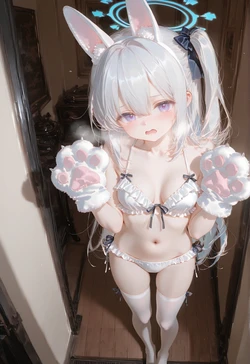 [YANGQwQ] Tsukiyuki Miyako (Usagi Musume)  (Blue Archive) [AI Generated]