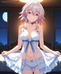 [Bluu AI] [Extra] March 7th & Evernight | Honkai: Star Rail [AI Generated]
