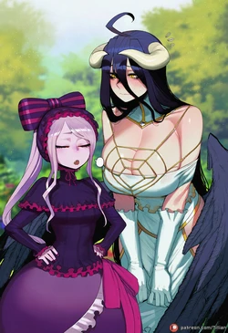 [Tillian]  Albedo x Shalltear Bloodfallen (Overlord) [AI GENERATED] - FULL SET