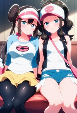 [Corudozera] [130pics] #2 Rosa x Hilda (メイxトウコ) / Pokemon (ポケモン) [AI Generated]