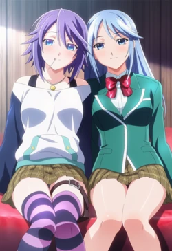 [Corudozera] [130pics] Mizore Shirayuki x Tsurara Shirayuki (白雪みぞれx白雪つらら) / Rosario + Vampire (ロザリオとバンパイア) [AI Generated]