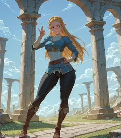 [Velurieve] Princess Zelda - Default Outfit [AI Generated]