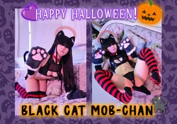 Chizu - 👻Trick or treat with Mob-chan... Happy Halloween!🍬