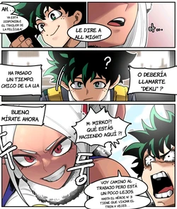 [Hello] Deku encuentra a Mirko en un tren y se la folla (Boku no Hero Academia) [Spanish] [JFairy Traslate]