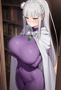 [Aonie] Emilia x Subaru エミリア(リゼロ) (Patreon) [AI Generated]