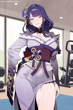 [Ecchi Gallery] Raiden Shogun - Genshin Impact [Full] (Patreon) [AI Generated]
