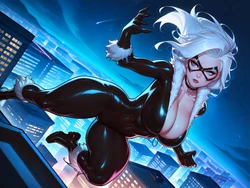[s00bai] Black cat (AI Generated)