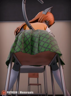 [Monarquis] I want to see up her skirt