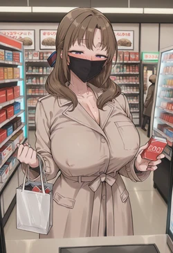 [sbwaifus] Mamako gets caught condom shopping! (Patreon) [AI Generated]